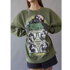 UO GREEN PINK FLOYD SWEATSHIRT